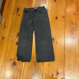 Edikted Black Washed Denim Jeans